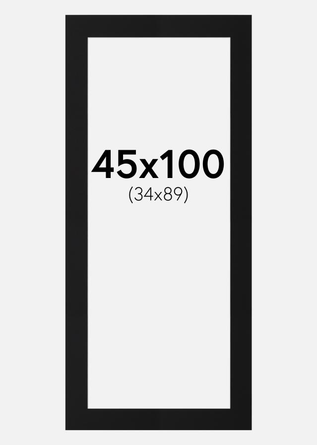 Passe-patrout Czarny Standard (Biały Rdzeń) 45x100 cm (34x89)