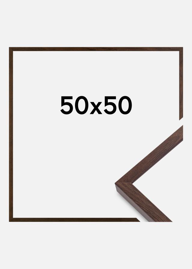 Rama E-Line Szkło akrylowe Orzech 50x50 cm