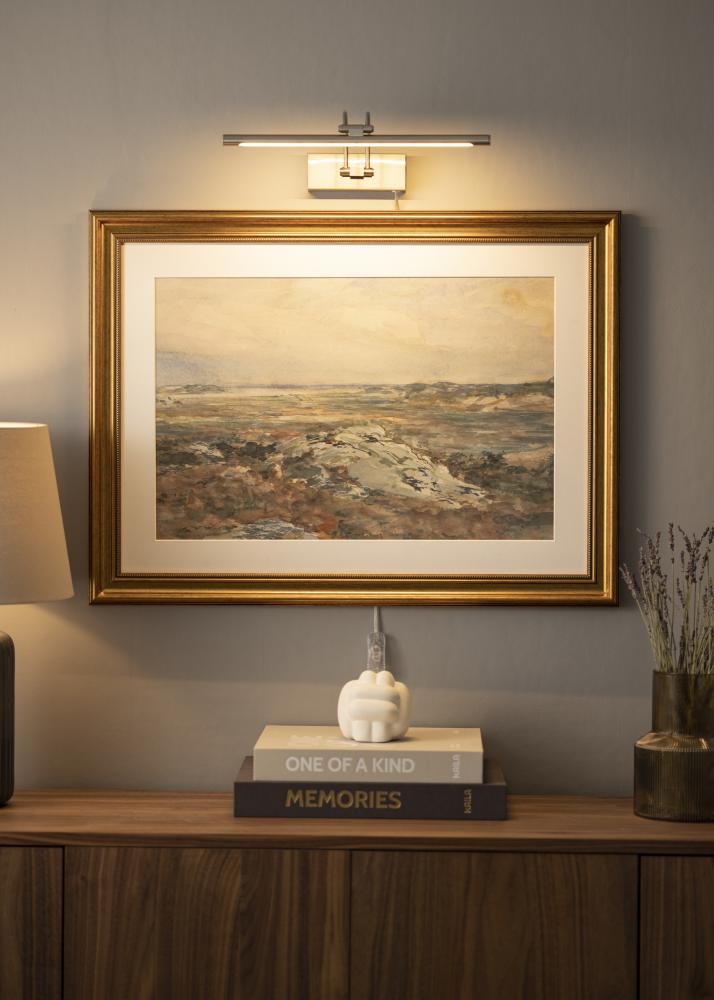 Gunnebo V962 LED oświetlenie obrazu 37 cm - Nikiel