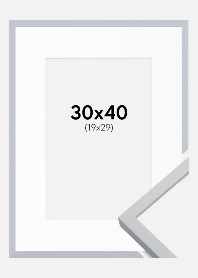 Rama Oslo Biały 30x40 cm - Passe-patrout Biały 20x30 cm