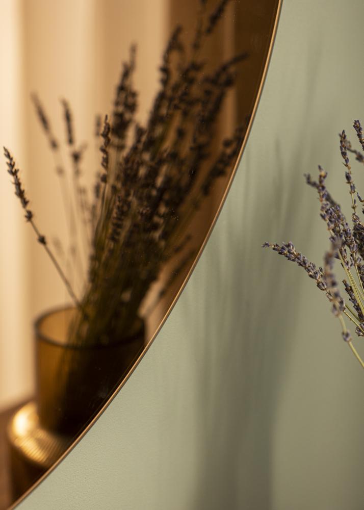 KAILA Okrągły Lustro Rose Gold 80 cm Ø