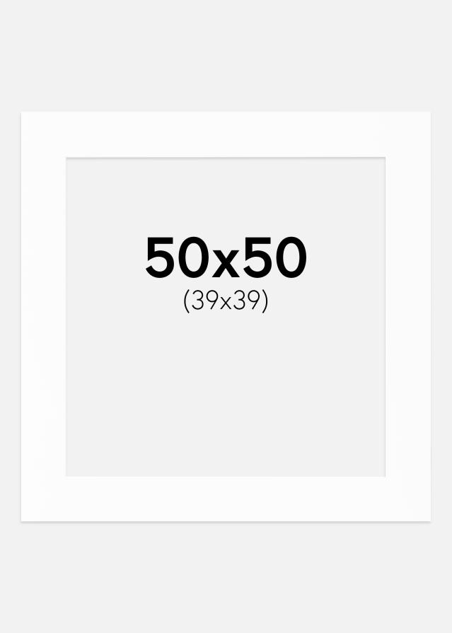 Passe-patrout Canson Biały Biały środek 50x50 cm (39x39)