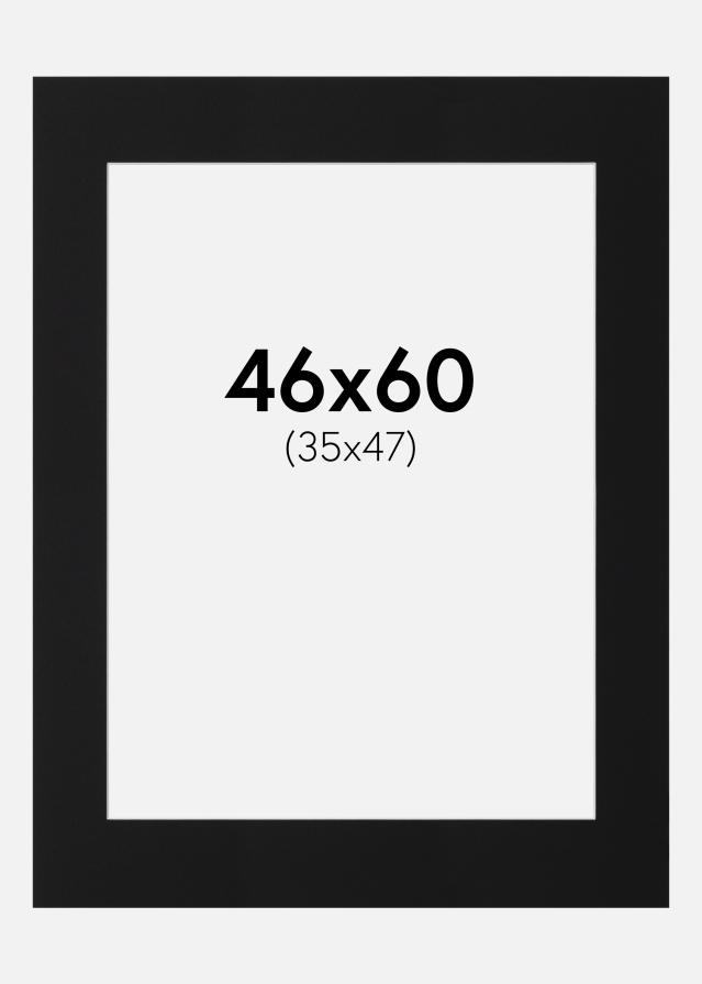 Passe-patrout Czarny Standard (Biały Rdzeń) 46x60 cm (35x47)