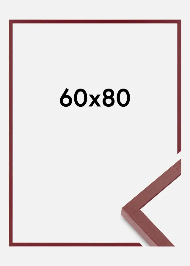 Colorful Szkło akrylowe Czerwony 60x80 cm