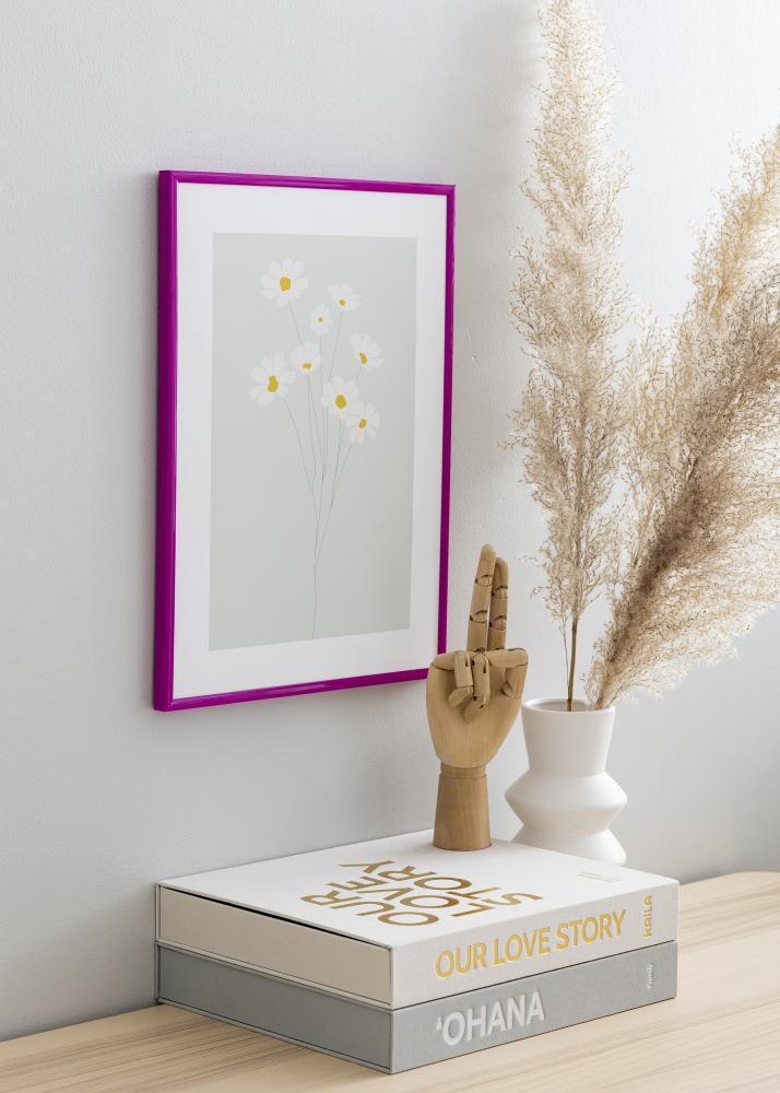 Rama New Lifestyle Fuchsia 30x40 cm - Passe-patrout Czarny 18x27 cm