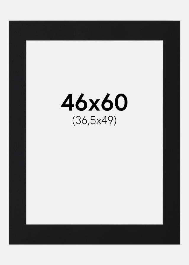 Passe-patrout Czarny Standard (Biały Rdzeń) 46x60 cm (36,5x49)