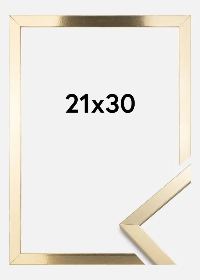 Rama Trendy Szkło akrylowe Złoty 21x30 cm