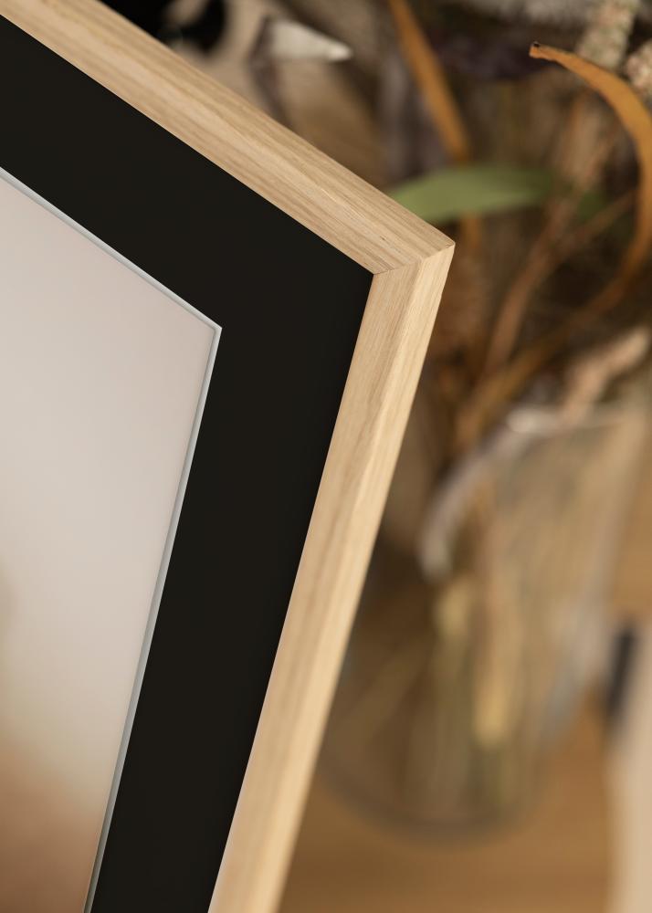 Rama Edsbyn Dąb 18x24 cm - Passe-patrout Czarny 13x17 cm