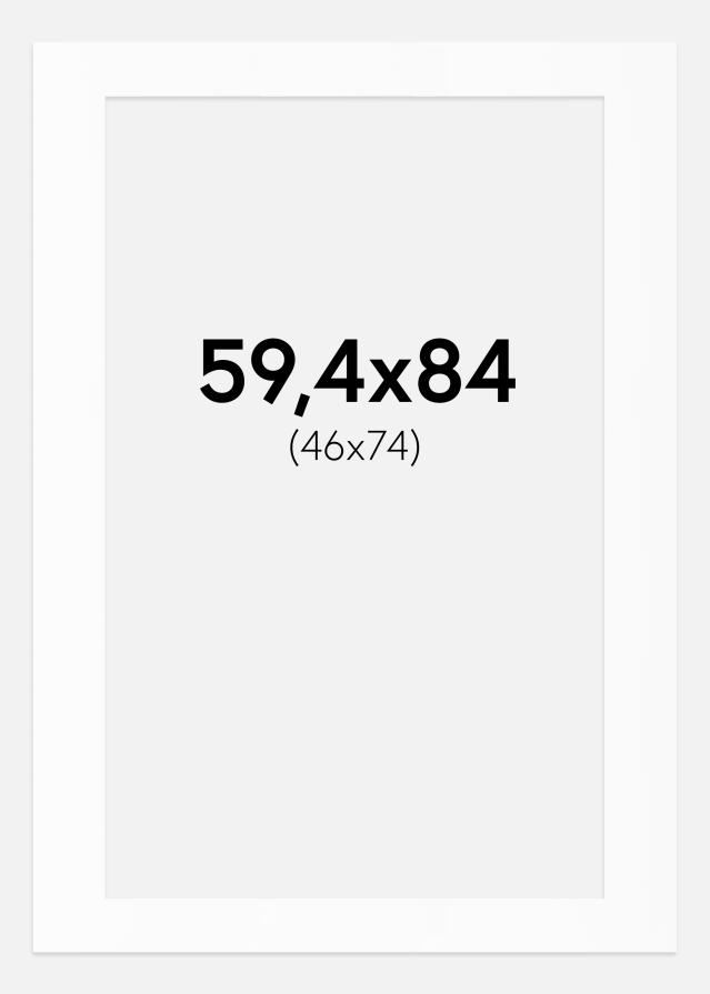 Passe-patrout Biały Standard (Białe Rdzeń) 59,4x84 cm (46x74)