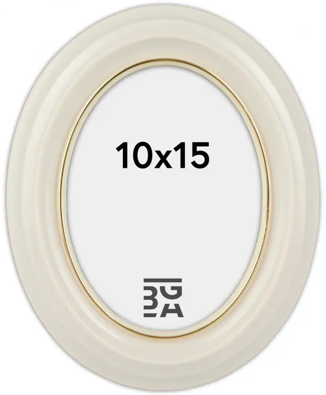 Eiri Mozart Owalny Biały 10x15 cm