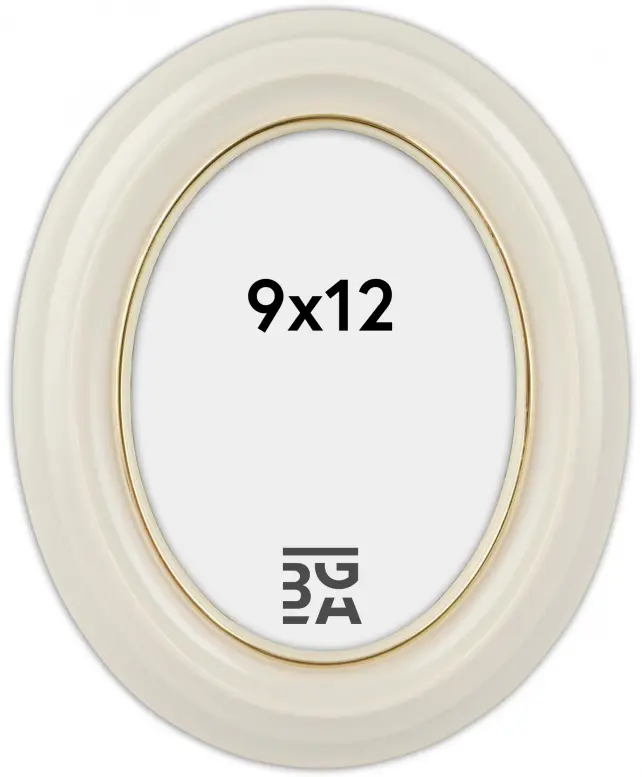 Eiri Mozart Owalny Biały 9x12 cm