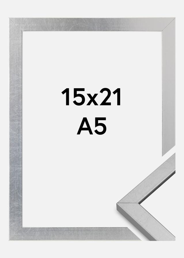 Rama Minerva Szkło akrylowe Srebrny 15x21 cm (A5)