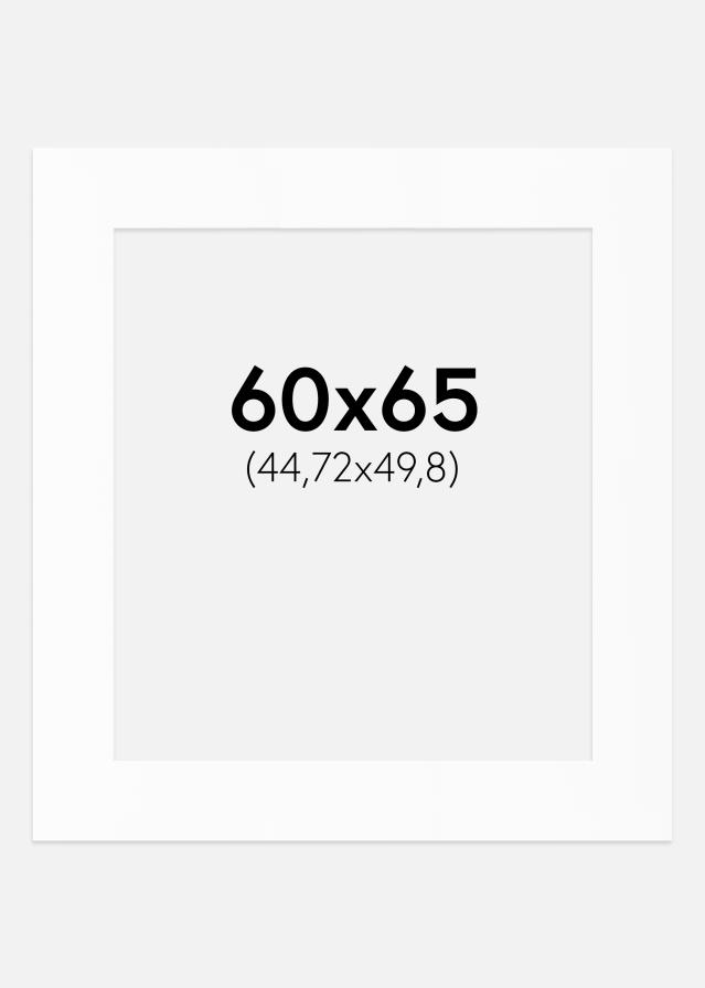 Passe-patrout Biały Standard (Białe Rdzeń) 60x65 cm (44,72x49,8)