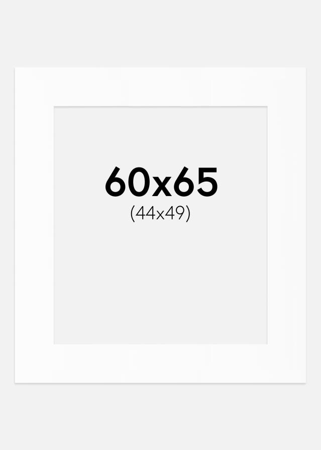 Passe-patrout Biały Standard (Białe Rdzeń) 60x65 cm (44x49)