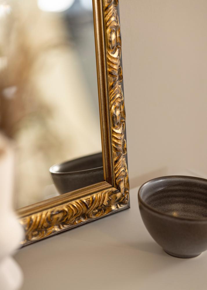 Lustro Odin Złoto/Czerń - Własne wymiary