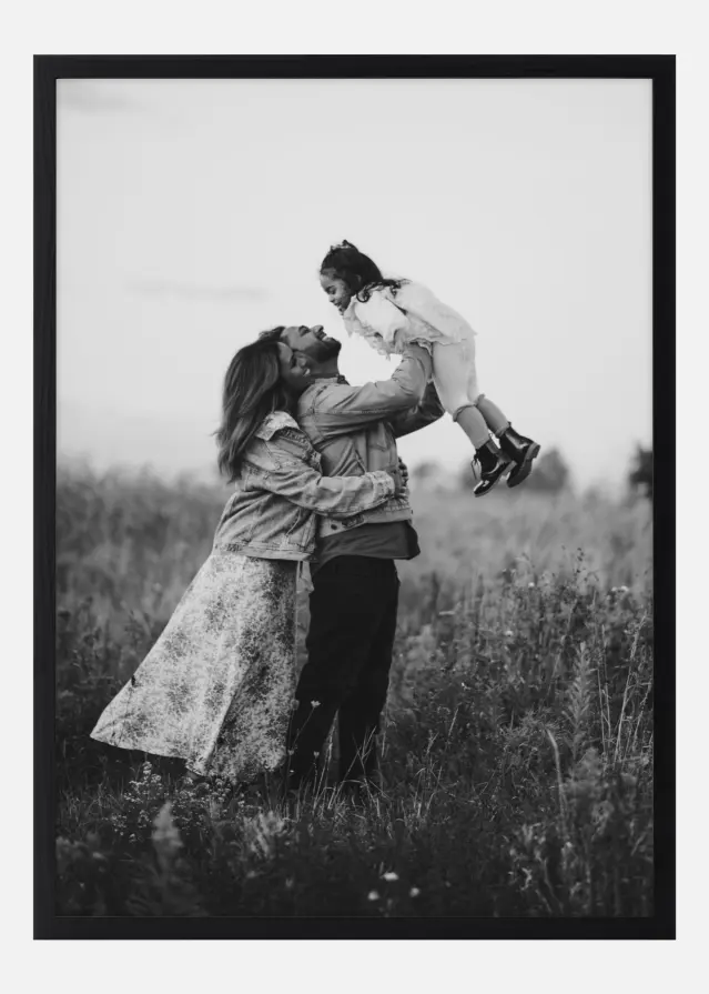 Pakiet zdjęcie z oprawą Czarny - XL (50x70 cm)