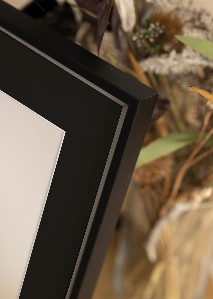 Rama Globe Czarny 30x30 cm - Passe-patrout Czarny 8x8 inches