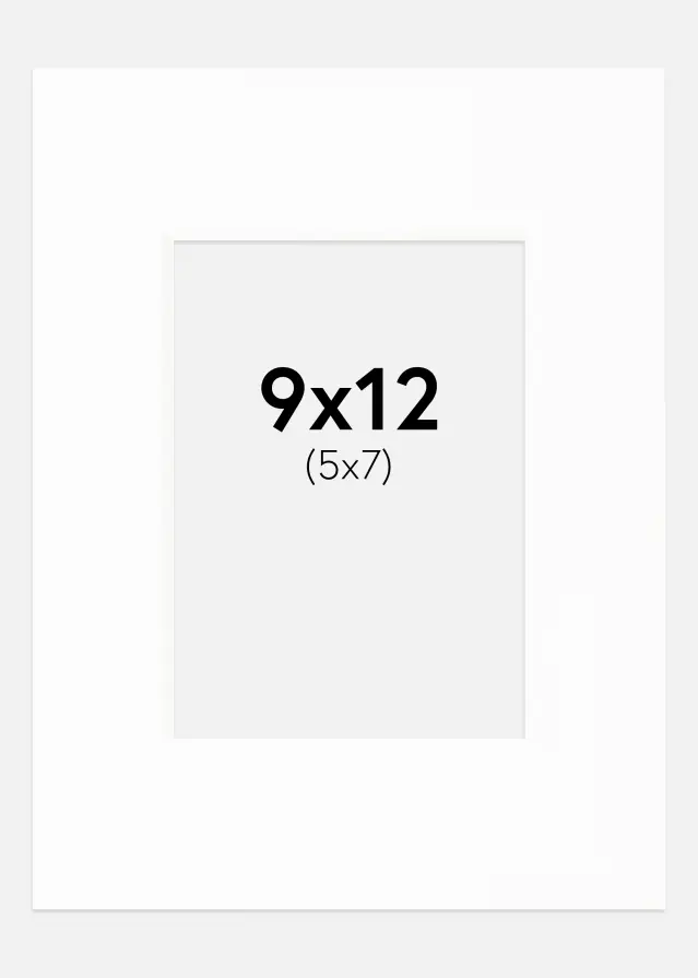 Passe-patrout Canson Biały Biały środek 9x12 cm (5x7)