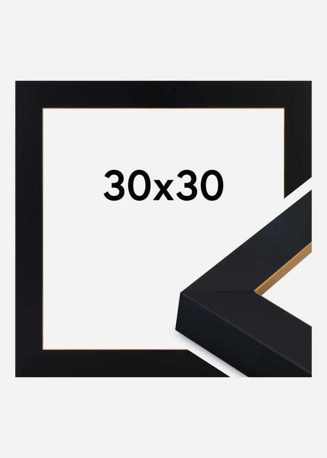 Rama Sussex Szkło akrylowe Czarny/Złoty 30x30 cm
