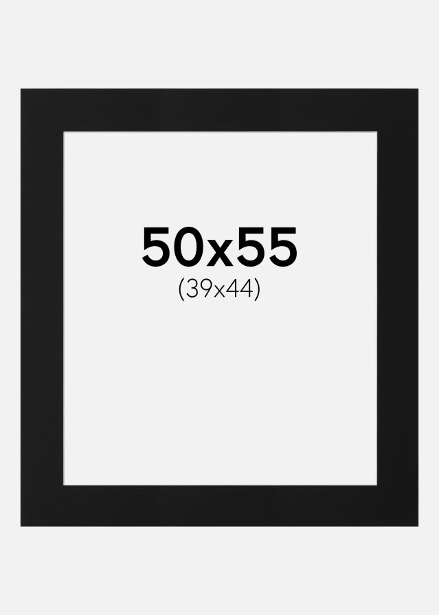 Passe-patrout Czarny Standard (Biały Rdzeń) 50x55 cm (39x44)