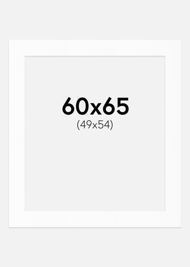 Passe-patrout Biały Standard (Białe Rdzeń) 60x65 cm (49x54)