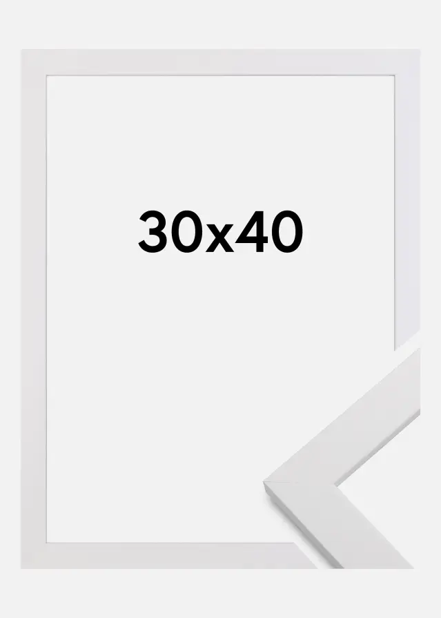 Rama White Wood Szkło akrylowe 30x40 cm