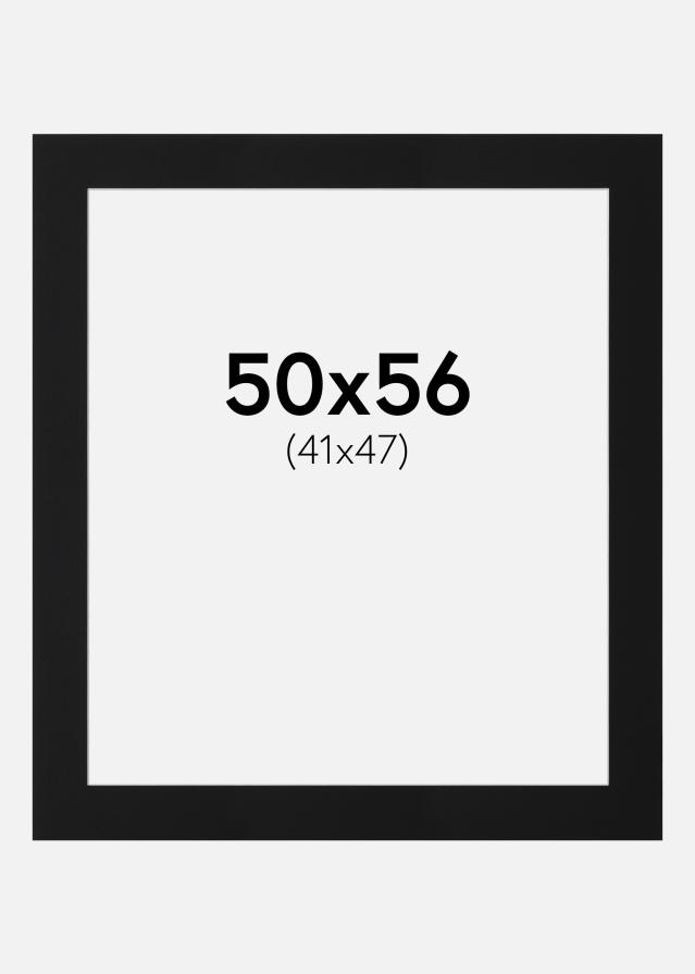 Passe-patrout Czarny Standard (Biały Rdzeń) 50x56 cm (41x47)