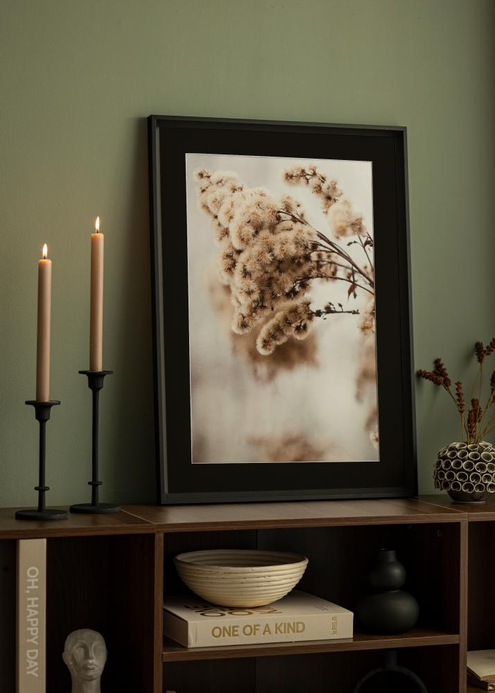 Rama Globe Czarny 30x30 cm - Passe-patrout Czarny 8x8 inches