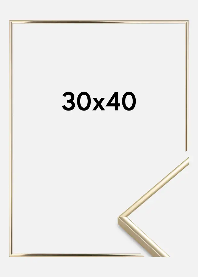 Rama Visby Szkło akrylowe Złoty Połysk 30x40 cm