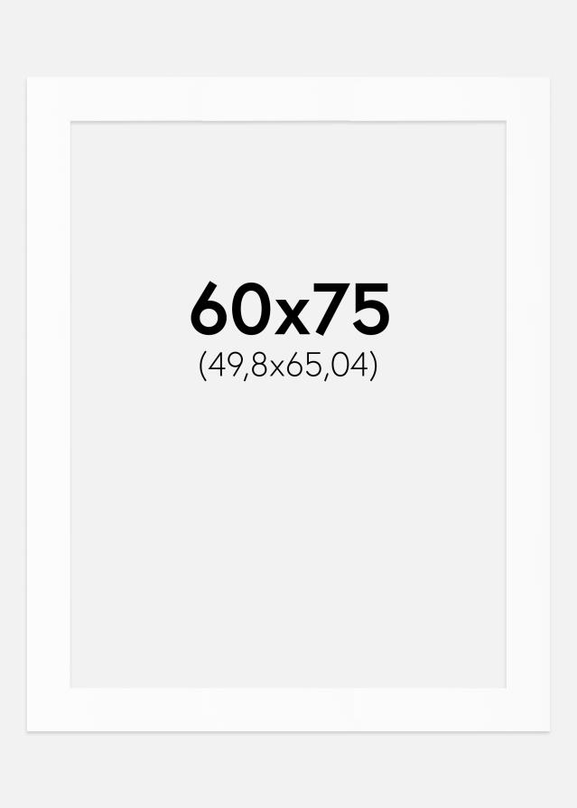 Passe-patrout Biały Standard (Białe Rdzeń) 60x75 cm (49,8x65,04)