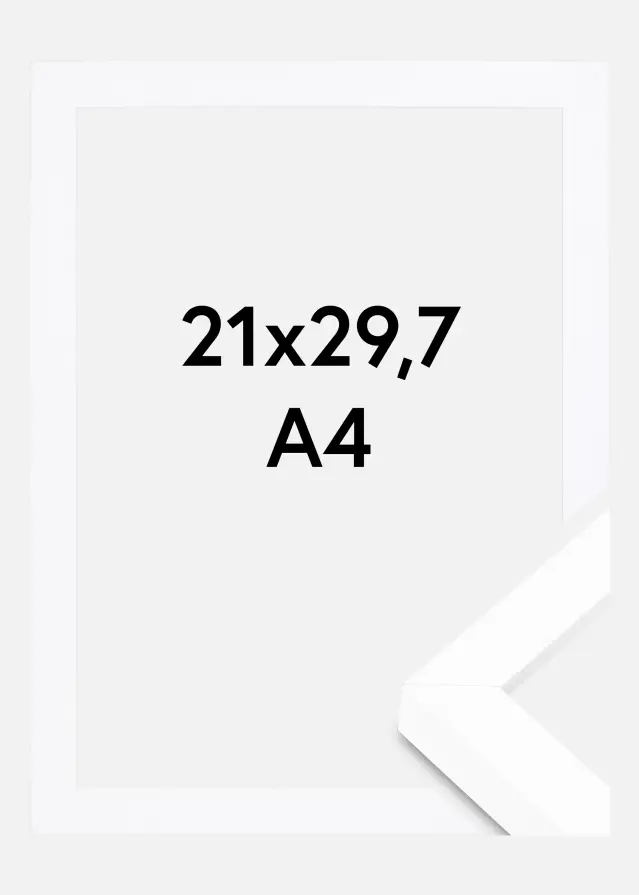 BGA Rama pudełkowa Szkło akrylowe Biały 21x29,7 cm (A4)