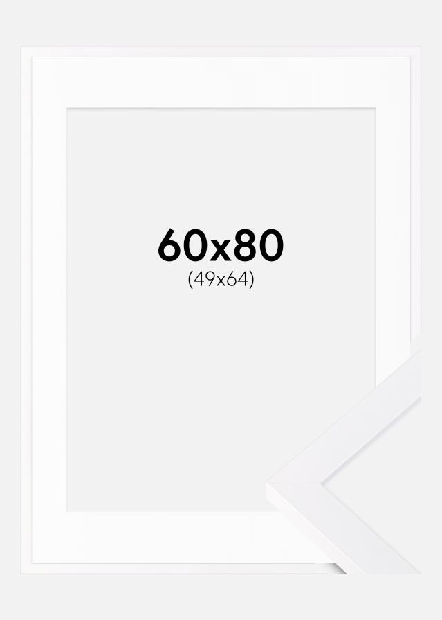 Rama Selection Biały 60x80 cm - Passe-patrout Biały 50x65 cm