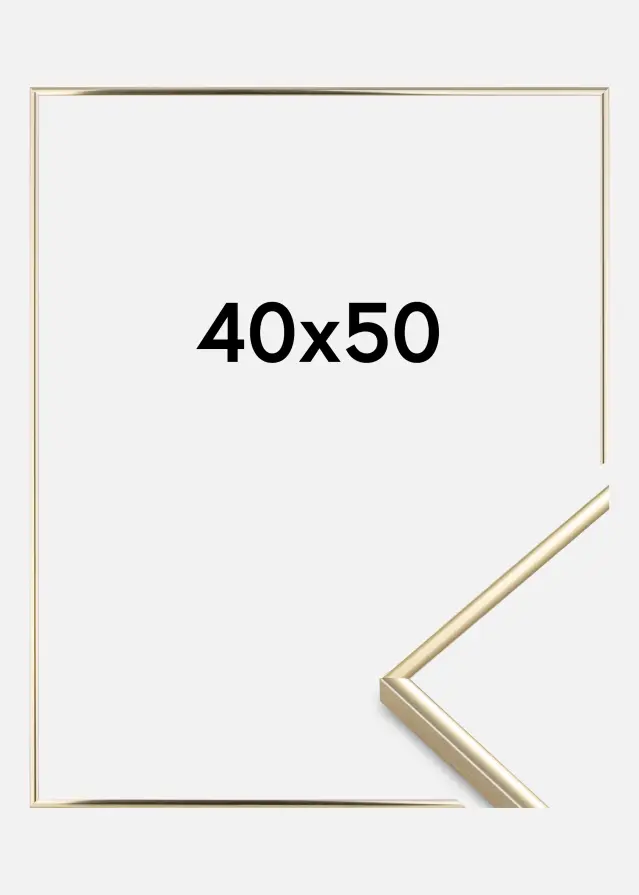Rama Visby Szkło akrylowe Złoty Połysk 40x50 cm