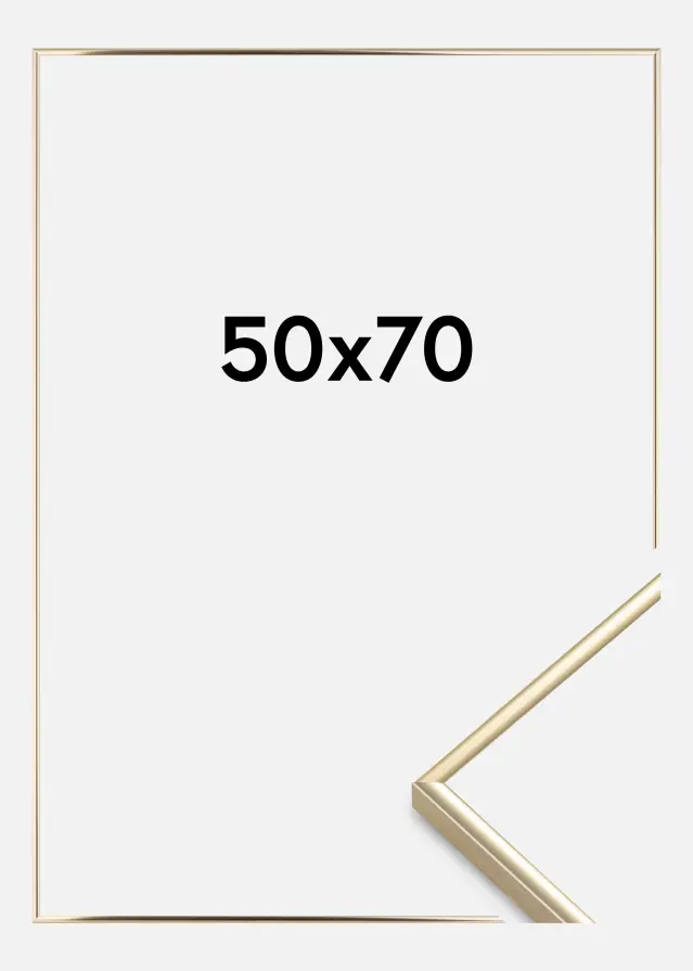 Rama Visby Szkło akrylowe Złoty Połysk 50x70 cm