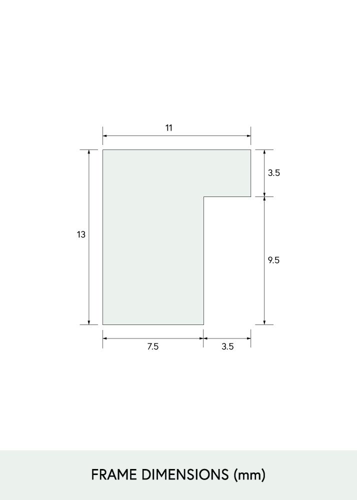 Rama Dąb wąski szkło akrylowe 32x32 cm