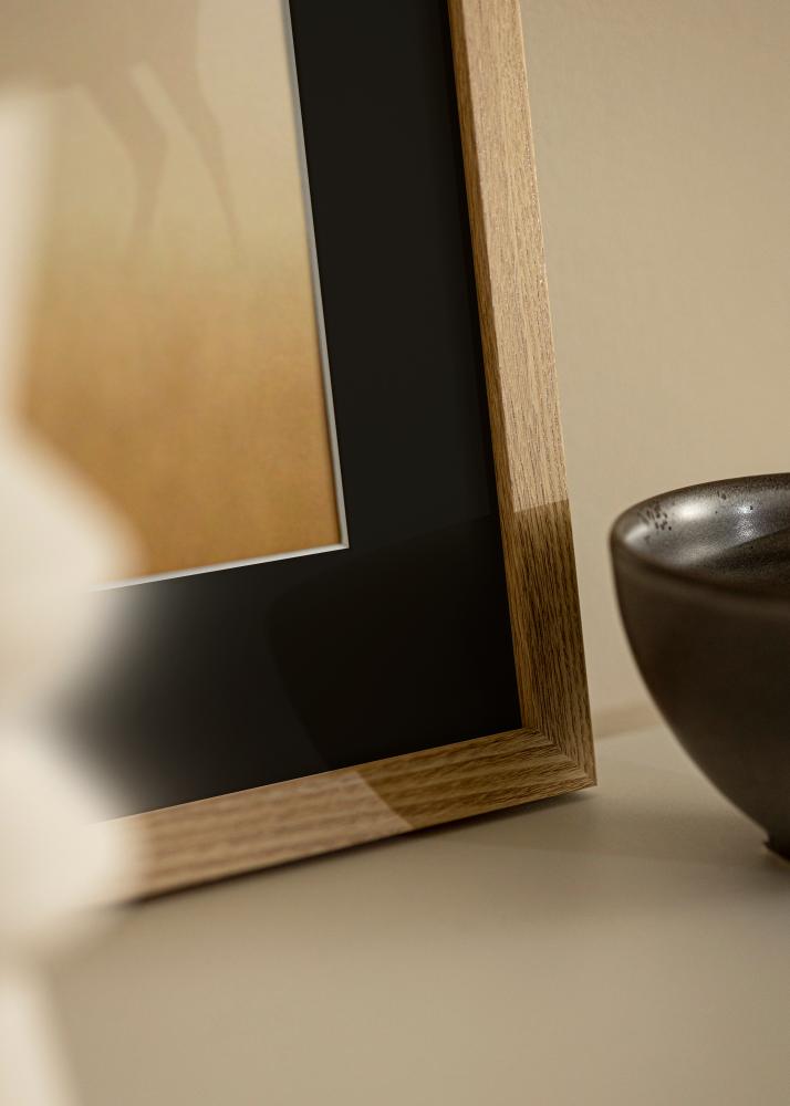 Rama Selection Dąb 13x18 cm - Passe-patrout Czarny 9x12 cm