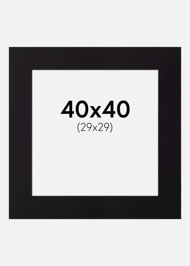 Passe-patrout Canson Czarny Biały środek 40x40 cm (29x29)