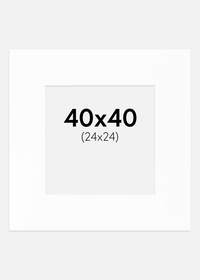 Passe-patrout Canson Biały Biały środek 40x40 cm (24x24)