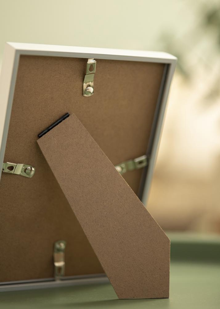 Rama Desire Srebrny 13x18 cm - Passe-patrout Biały 10x12 cm