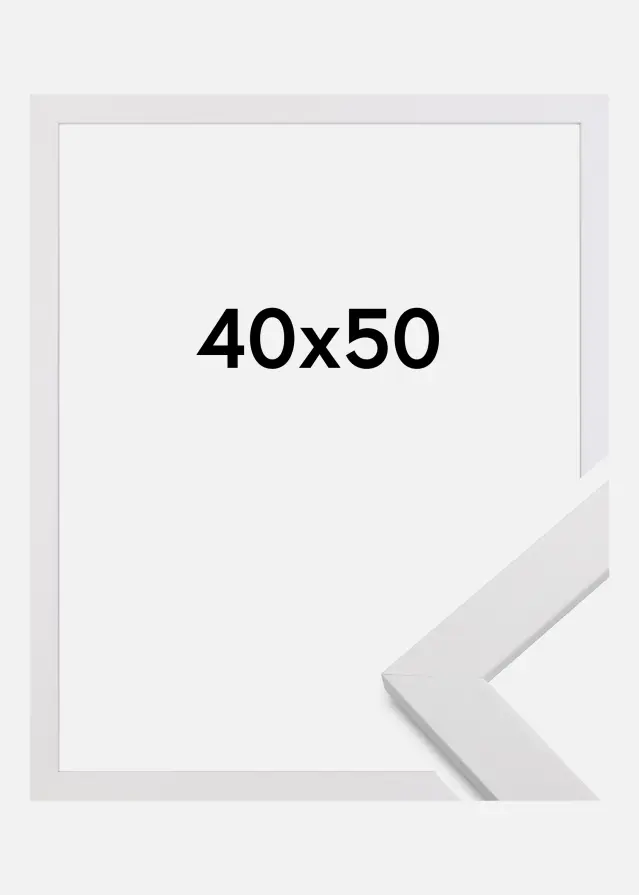 Rama White Wood Szkło akrylowe 40x50 cm