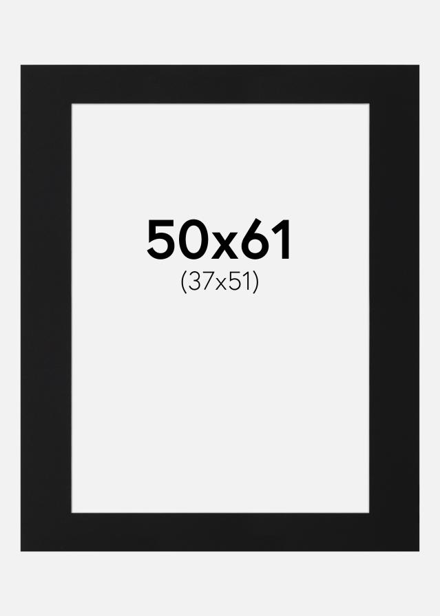 Passe-patrout Czarny Standard (Biały Rdzeń) 50x61 cm (37x51)