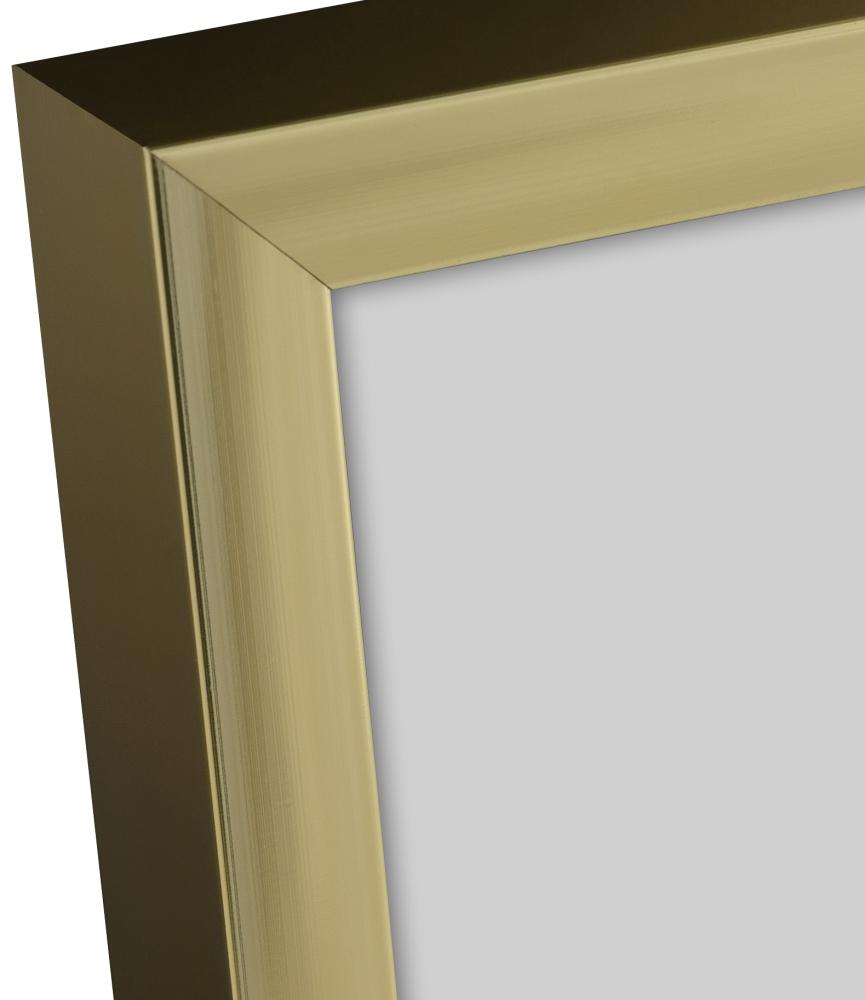 Rama Plakat Frame Aluminum Gold 70x100 cm - Passe-patrout Czarny 59,4x84 cm (A1)