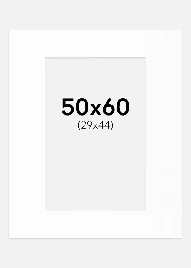 Passe-patrout Canson Biały Biały środek 50x60 cm (29x44)