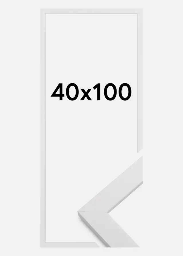 Rama White Wood Szkło akrylowe 40x100 cm