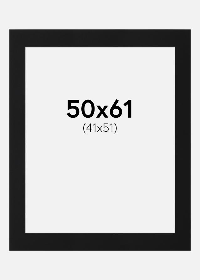 Passe-patrout Czarny Standard (Biały Rdzeń) 50x61 cm (41x51)