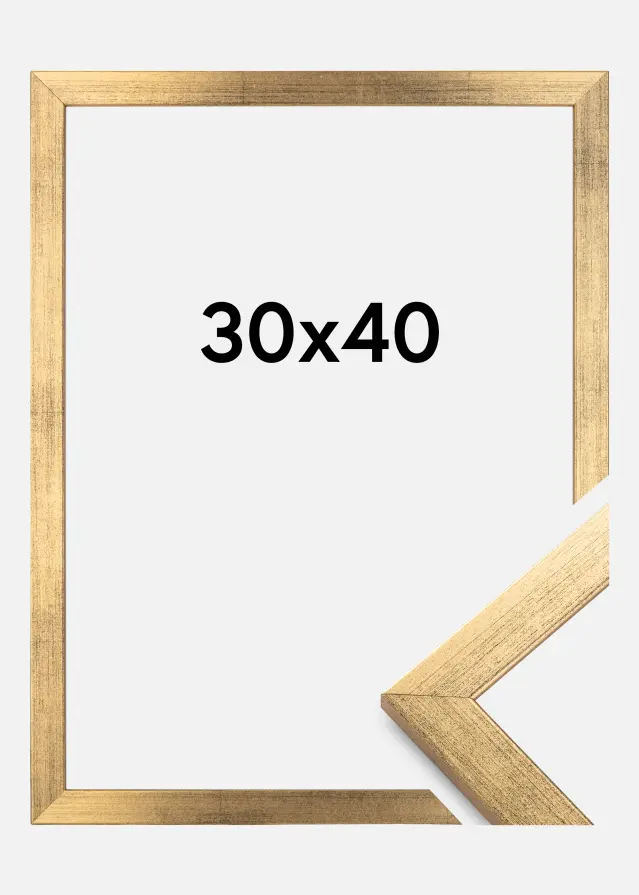 Rama Stylowy Szkło akrylowe Złoty 30x40 cm