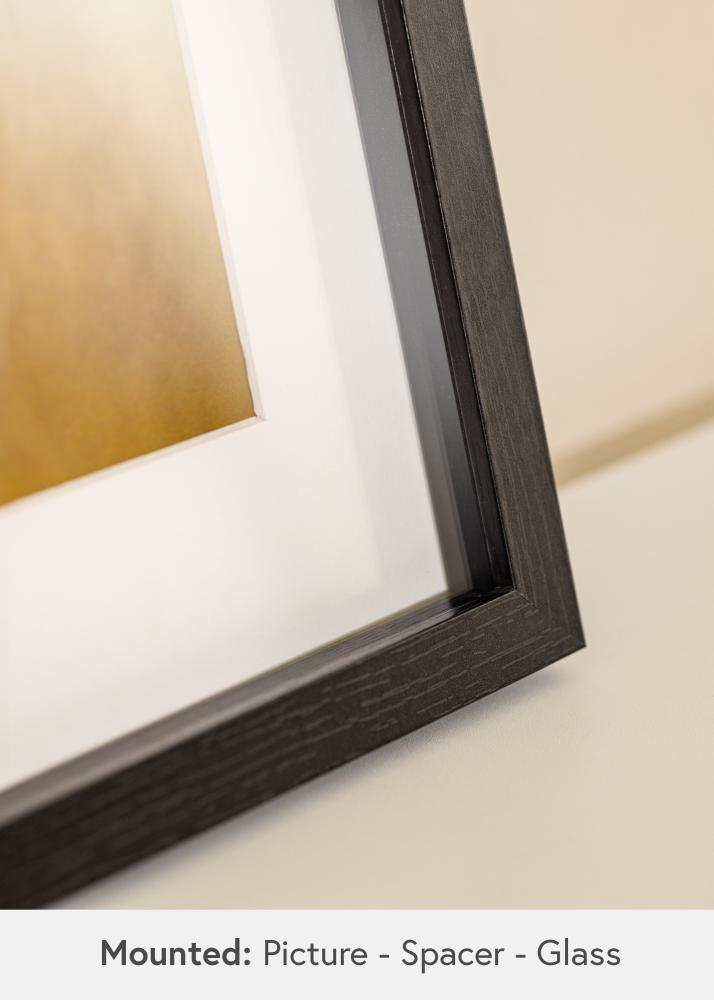 BGA Rama pudełkowa Szkło akrylowe Czarny 50x100 cm