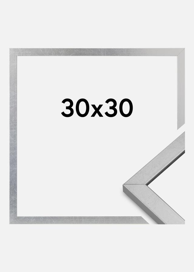 Rama Minerva Szkło akrylowe Srebrny 30x30 cm