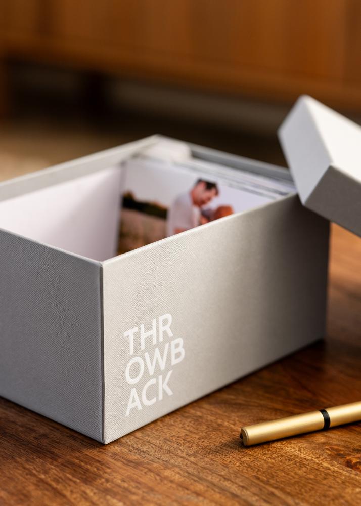 KAILA THROWBACK Pudełko na zdjęcia (700 zdjęć w 10x15 cm) - Szare