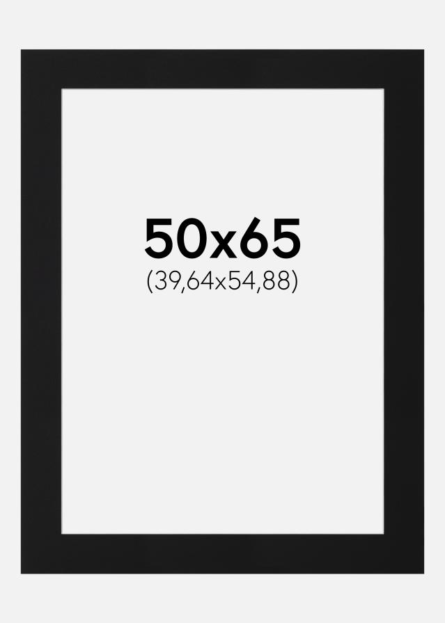 Passe-patrout Czarny Standard (Biały Rdzeń) 50x65 cm (39,64x54,88)